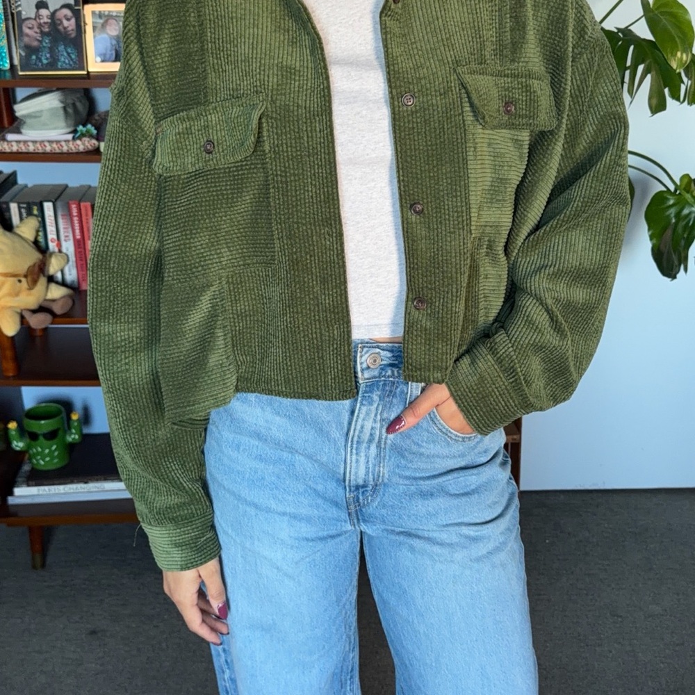 BDG Forest Green Corduroy Jacket